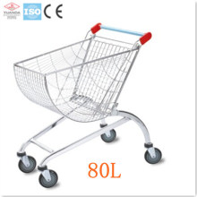 Supermarkt Shopping Roll Rolling Metal Trolley